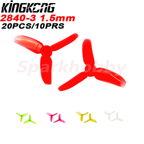 20PCS/10Pairs KINGKONG 2840 2.8X4.0 3-blade 2.8 Inch Propeller CW CCW 1.5mm Mounting Hole for FPV Quadcopter RC Racer Drones ► Photo 1/6