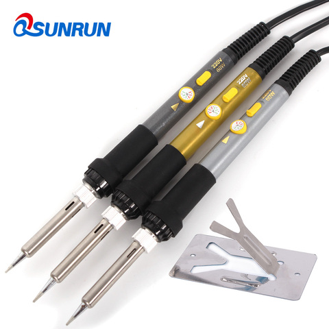 110V/220V 60W Ceramic Heater,Internal Heating Adjustable Temperaturen Electric Soldering Iron Use 900M series soldering iron tip ► Photo 1/6