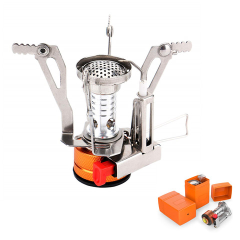 Ultralight Portable Camping Stoves Backpacking Stove with Piezo Ignition Adjustable for Traveling, Hiking, Mountaineering,Hiking ► Photo 1/6