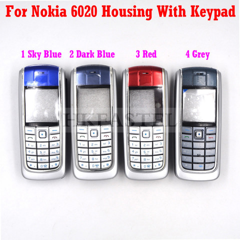 HKFASTEL New Housing keyboard For Nokia 6020 Front LCD Display Frame Cover Back battery Case Chinese / English / Russian Keypad ► Photo 1/6