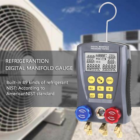 Digital Vacuum Pressure Manifold Tester Meter Pressure Gauge RefrigerationHVAC Temperature Tester Digital Manifold Gauge Meter ► Photo 1/6