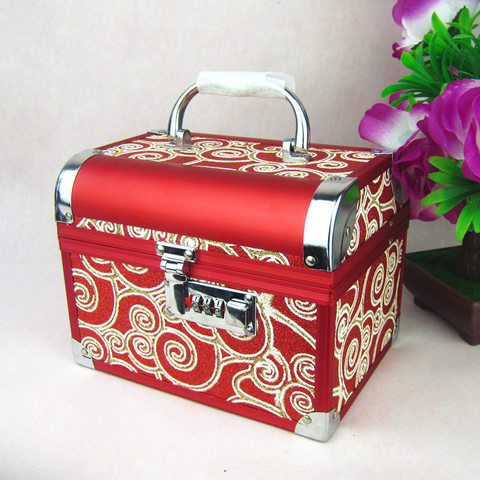 Free shipping 2022 New Pattern High-grade Metal Jewelry Box With High Quality With Lock For Wedding Gift Jewelry Casket ► Photo 1/6