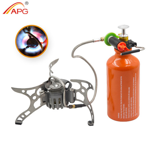 APG Portable Outdoor Gasoline Stove Folding Camping Oil/Gas Multi-Use Burners Hiking Picnic Cooking Split Burner Equipment ► Photo 1/6