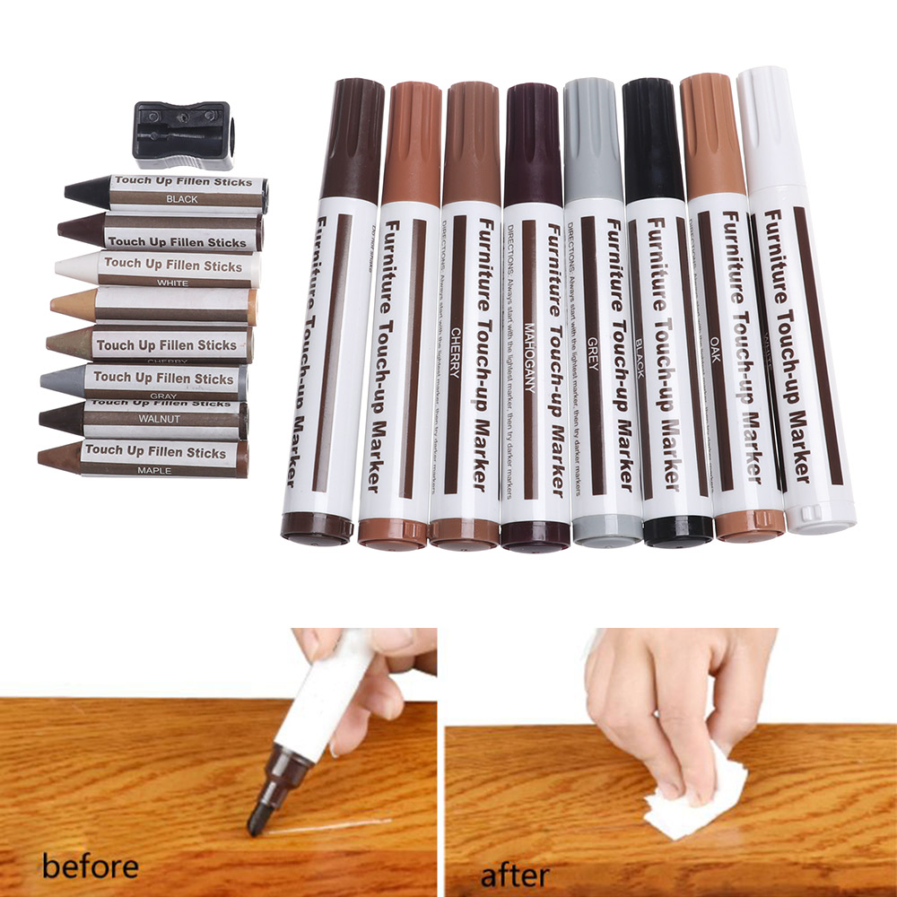 2/3/12/17Pcs Furniture Repair Kit Patch Paint Pen Markers Filler Sticks  Furniture Scratch Fix Wax Restore Wood Floor Tools - Price history & Review, AliExpress Seller - Epean Decoration Store