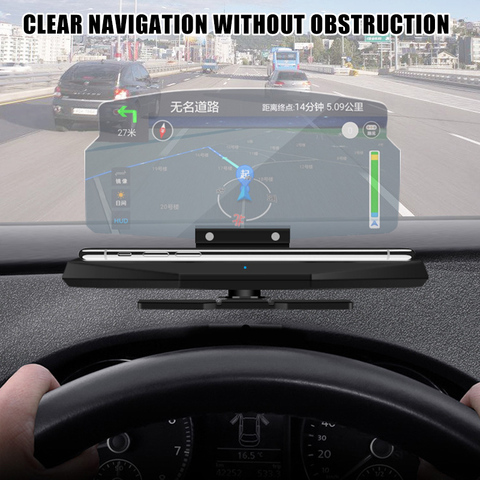 2022 2-in-1 Universal Car HUD Phone Navigation Image Reflector with Wireless Charging Function CSL88 ► Photo 1/6