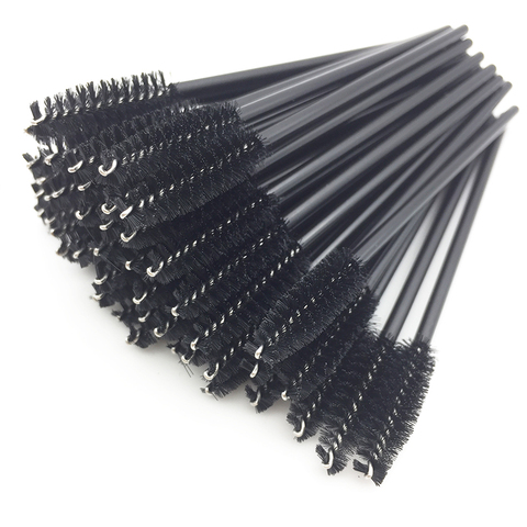 Hotting 50pcs Eyelash brush Extension Disposable Eye lashes Make Up Brushes Eyebrow Mascara Wand Applicator flexible can be bent ► Photo 1/6