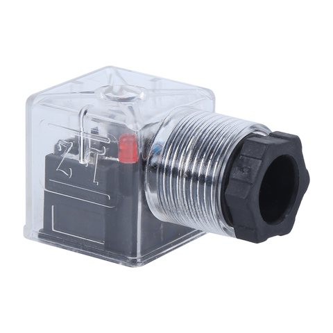 5Pcs Solenoid Coil Plug Hydraulic Valve Transparent Voltage Universal Accessories DC24 Solenoid Valve Plug ► Photo 1/6