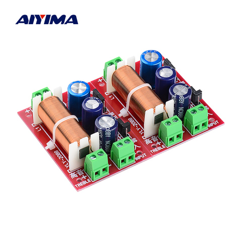 AIYIMA 2Pcs 400W Speaker Crossover Adjustment 2 Way Audio  Tweeter Bass Filter Frequency Divider For 2-16 Ohm Speaker DIY ► Photo 1/6