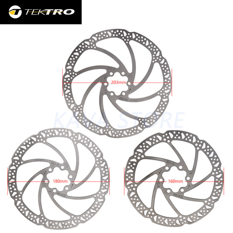 TEKTRO Bike Rotor 160/180/203mm Mountain Bicycle Hydraulic Disc Brake Rotors For MTB Road Foldable Cycling ► Photo 1/6