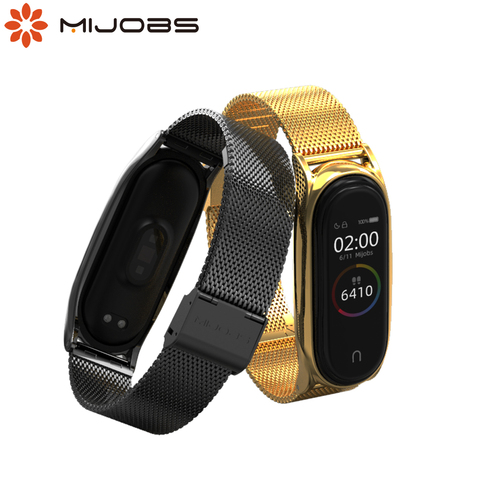 For Mi Band 5 Strap Metal Wristbands for Mi Band 4 Bracelet Opaska Silicone for Mi Smart Bend 3 for Xiaomi Miband 3 4 5 Pulseira ► Photo 1/6