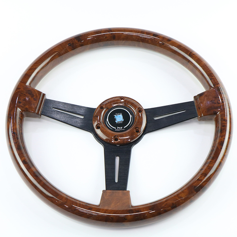 Universial 14 inch 350mm wood Car steering wheel with quick release for BMW Audi Toyota Honda ► Photo 1/6