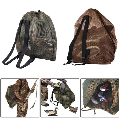 Outdoor Durable Hunting Duck Decoy Bag Gooses Mesh Luring Decoy Shoulders Bag Drawstring Hunting Backpack with Shoulder Straps ► Photo 1/6