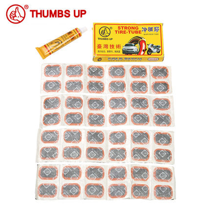 Thumbs Up 48pcs Bike Tire Bicycle Kit Patches Repair Glue Tyre Tube Rubber Puncture ► Photo 1/3