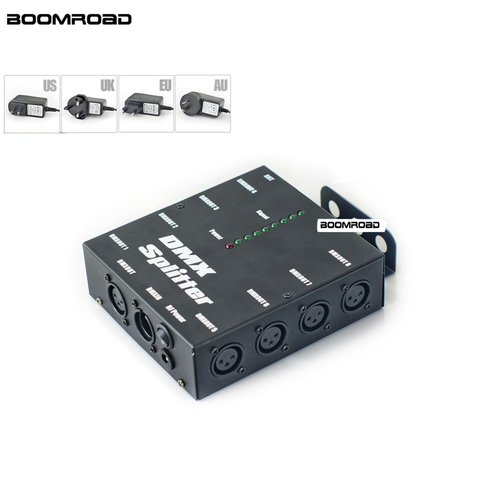 8 Way DMX Splitter Isolated 3Pin DMX 512 Optical Splitter Istribution Amplifier For DJ Disco Wedding DMX Stage Lighting Effect ► Photo 1/6