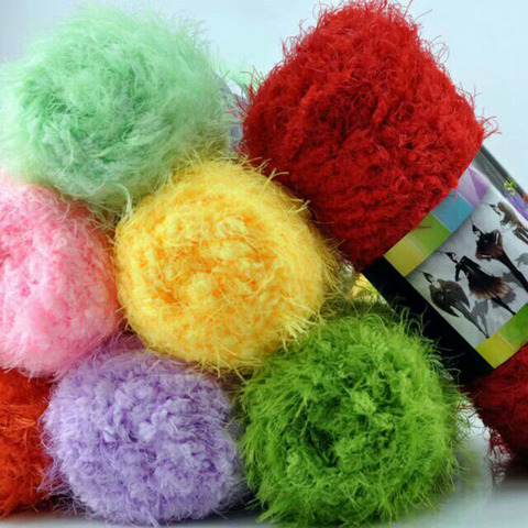 50g/set Long Plush Mink Fine Quality Hand-Knitting Thread Super Soft Milk Crochet Thick Thread Yarn For Cardigan Scarf Suitable ► Photo 1/6