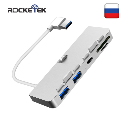 Aluminum 3-Port USB3.2 HUB with TF/SD card reader