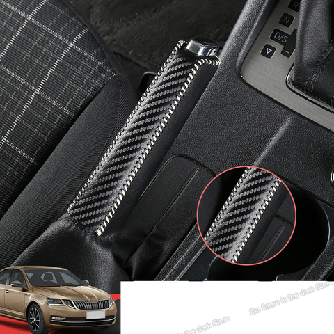 Lsrtw2017 Car Handbrake Lever Cover for Skoda Octavia A7 2015 2016 2017 2022 Interior Mouldings Accessories Auto ► Photo 1/6