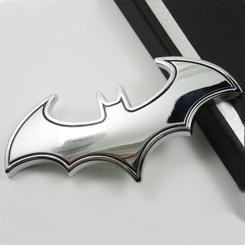 Metal 3D Batman Stickers  Auto Car Logo Cartoon Bat Sticker Metal Badge Emblem Tail Decal Motorcycle Car Accessories ► Photo 1/5