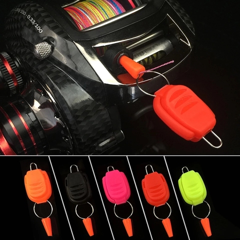 Fishing Line Holder Buckle Stopper Clip for Baitcasting Reel