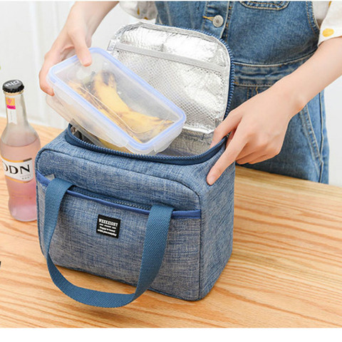 Waterproof Insulated Lunch Bags Oxford Travel Necessary Picnic Pouch Unisex Thermal Dinner Box Food Case Accessories Gear ► Photo 1/1