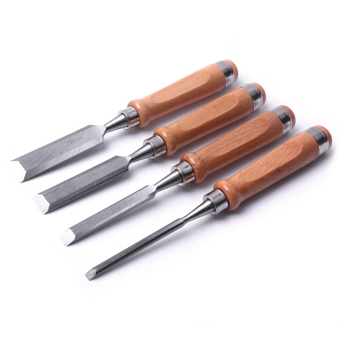 Chrome Vanadium Steel Woodworking Chisels Set 6/12/19/25mm Wood Carving Chisels Gouge Diy Carpenter Engraving Tool ► Photo 1/6