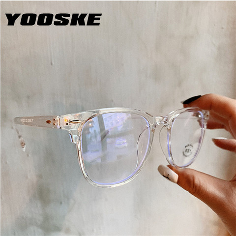Round Eyewear Transparent Computer Glasses Frame Women Men Colorful Trendy  Optical Spectacle Eyeglass Square Shades UV400 - AliExpress