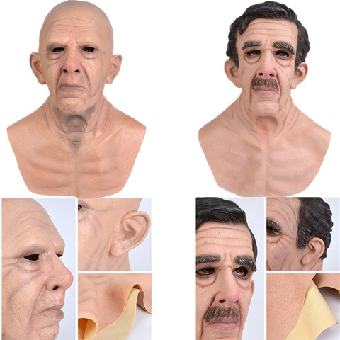vælge korrekt Stipendium Realistic Latex Old Man Mask Male Disguise Cosplay Costume Halloween  Masquerade Party Masks - Price history & Review | AliExpress Seller - Ugly  Cry Store | Alitools.io