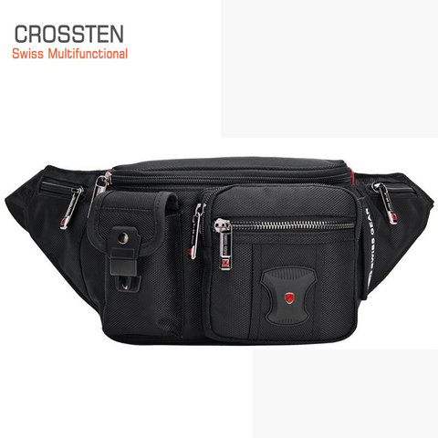 2022 New SwissMultifunctional waist pack Men bag black Belt bag fanny pack bum bag waist pouch hip bag Waterproof Riding pouch ► Photo 1/6