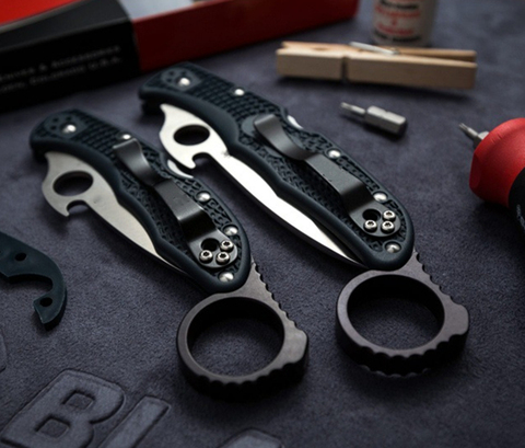 Aluminum Alloy Knife Spine Signet Ring Folding Pocket Knife keel Back Spacer For C10/C12 C11 ► Photo 1/4