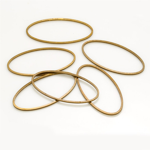 Copper elliptic hoop oval circle ring Geometry diy earring bracelet pendant connectors handmake jewelry making accessories ► Photo 1/6