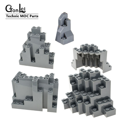 1-10Pcs MOC MOUNTAIN BRICK Rock Panel Rectangular 4x10x6 eBuilding Blocks Brick part DIY Toys Compatible with 6082 6083 ► Photo 1/6