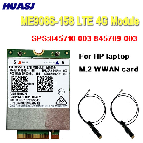 Huasj Mobile Broadband Card for HP LT4132 3G 4G LTE 150M HSPA + 4G Module Huawei ME906S ME906S-158 SPS:845710-003 845709-003 ► Photo 1/5