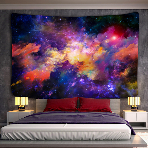 3D Galaxy Psychedelic Wall Tapestry Planet Space Tapestry Hanging Polyester Boho Decorations High Quality Wall Hanging ► Photo 1/6