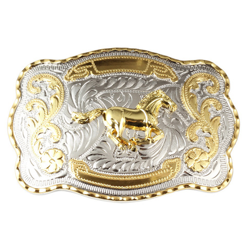 Golden Equestrian Belt buckle Bull head rooster scorpion pattern Western cowboy waistband accessories ► Photo 1/6