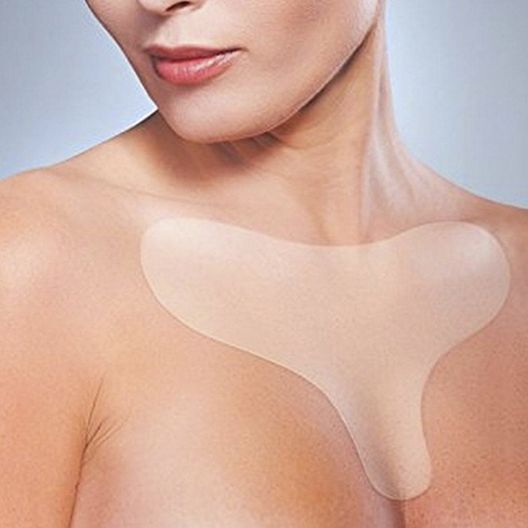 Silicone Transparent Removal Patch Reusable Anti Wrinkle Chest Pad Face Skin Care Anti Aging Breast Lifting Chest Patch Flesh ► Photo 1/6