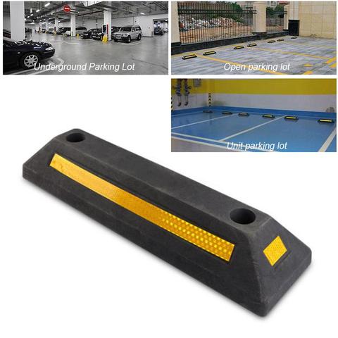 Car Wheel Chock Heavy Duty Antislip Stopper Curbs Auto Wheel Fixed Tires Guide Block Strength For Car Van Truck Parking Safety H ► Photo 1/6