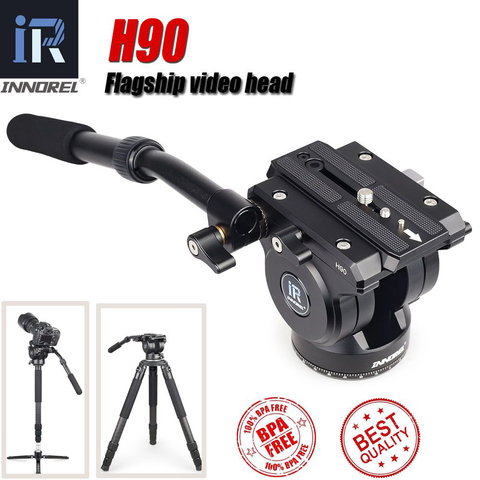 INNOREL Flagship H90 Durable Digital Camera Monopod Tripod Heads CNC Technology Load Hydraulic Damping 15KG for Video ► Photo 1/6