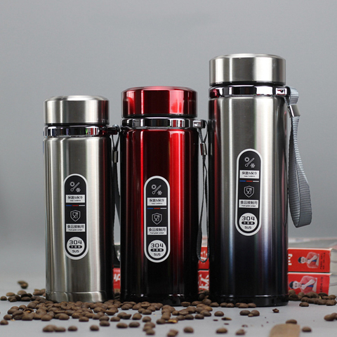 1000ML High Capacity Business Thermos Mug Stainless Steel Tumbler Insulated Water Bottle Vacuum Flask For Office Tea Mugs ► Photo 1/6