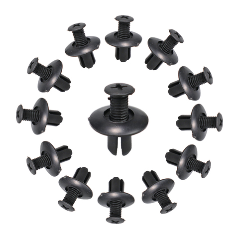 10/20/50pcs Universal Car Bumper Fender 8mm Hole Plastic Rivets Fasteners Screw Car Fastener Clips for Nissan Toyota Focus Kia ► Photo 1/6