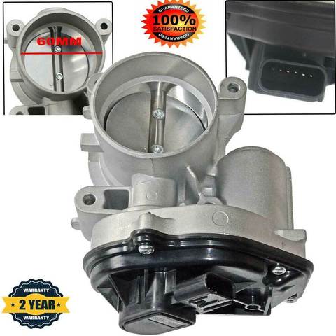 AP03 4F9U9E928AC 1556736 60mm Throttle Body For Ford Focus MK 2 Fiesta V MK 4 Mondeo ► Photo 1/5