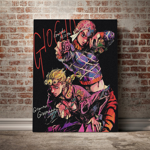 Modular Hd Prints Giorno Giovanna Picture Home Decor Jojo S Bizarre Painting Anime Role Canvas Poster Wall Art For Bedroom Frame ► Photo 1/6