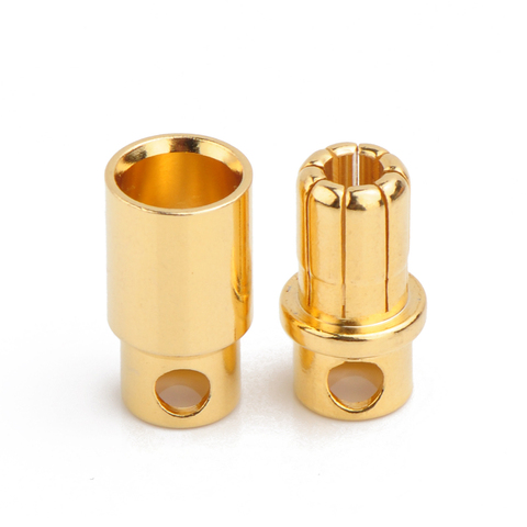 10pair 5mm 5.5mm 6mm 6.5mm 8mm Gold-plated Bullet Plug High Current Banana Connector for RC Lipo ► Photo 1/1