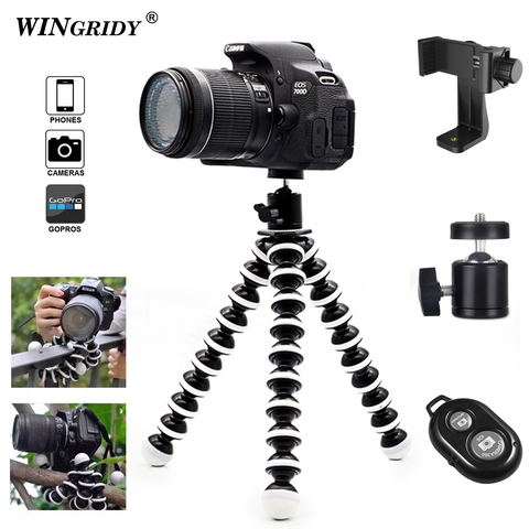 Octopus Flexible Big L Tripod Stand Gorillapod for Phone Telefon Mobile Phone Smartphone Dslr and Camera Table Desk Mini Tripod ► Photo 1/6