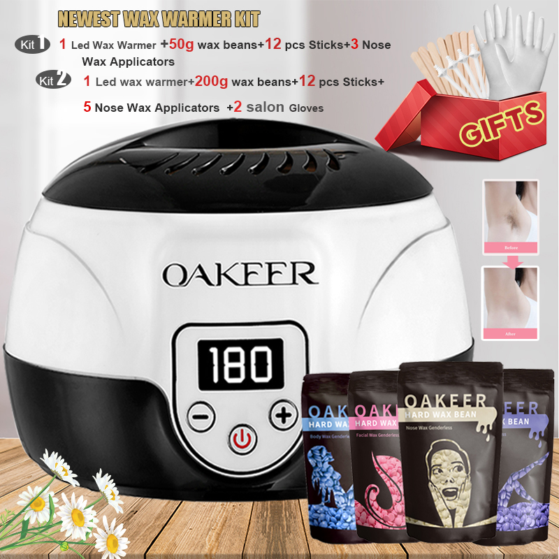 500cc Wax Warmer Heater Hair Removal Depilatory LCD Display Smart Waxing  Machine