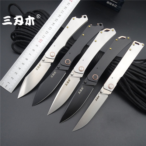 2022 New Arrival Sanrenmu 9301 9305 9306 Series Folding Knife 8Cr14MOV Steel for Camping Outdoor Travel and Survival ► Photo 1/6