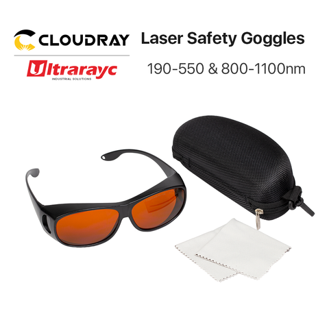 Ultrarayc 355 & 532nm Laser Goggles Medium Size Type B Protective Glasses Shield Protection Eyewear for UV & Green Laser Safety ► Photo 1/5