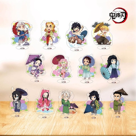 Buy Online Demon Slayer Kimetsu No Yaiba Nezuko Kamado Tanjirou Cute Acrylic Stand Figure Desktop Decoration Collection Model Toy Alitools