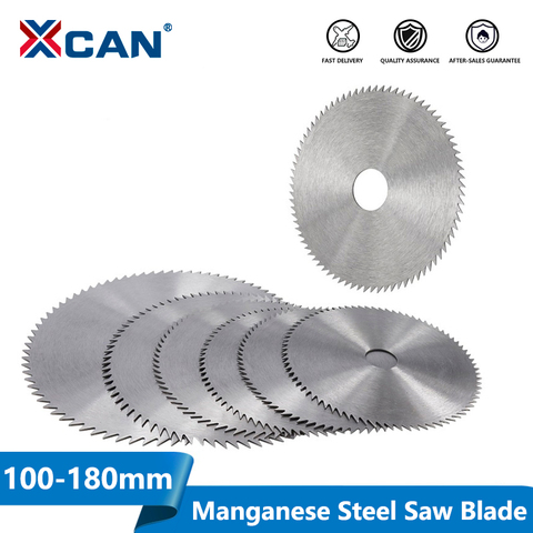 XCAN Manganese Steel Circular Saw Blade 1pc 100/110/125/150/180mm 60/75/80Teeth Power Tool Accessories Wood Cutting Disc ► Photo 1/6