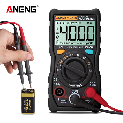 ANENG V01B 4000 Counts Digital Multimeter Comprobador Automotive Electrical Dmm Transistor Tester Capacitance Meter Test Point ► Photo 1/6