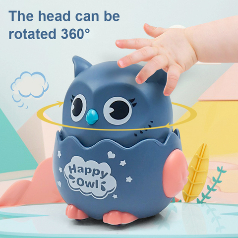 1pc Funny Owl Inertial Car Classic Wind Up Toys Baby Boy Girl Pull Back Toys Kindergarten Kids Christmas Gifts Inertial Toy Car ► Photo 1/6